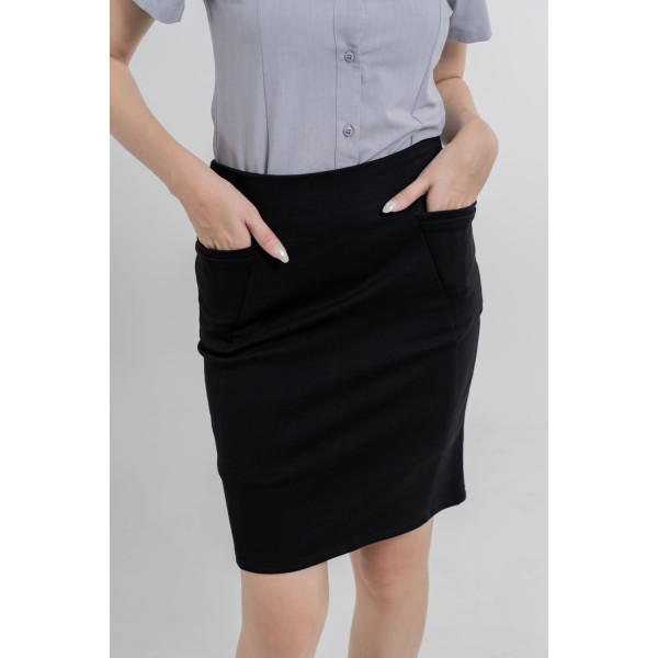 Casual Black Mini Skirt