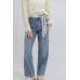Light Wash Straight Jeans