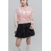 Tiered Ribbon Mini Skirt