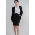 Slit Hem Pencil Skirt