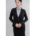 Notched Collar Single-Button Blazer