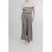 Pleated Cropped Wide Leg Pants