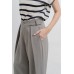 Pleated Cropped Wide Leg Pants