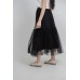 Tiered Tulle Midi Skirt