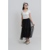 Tiered Tulle Midi Skirt