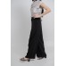 Belted Pleated Wide Leg Pants