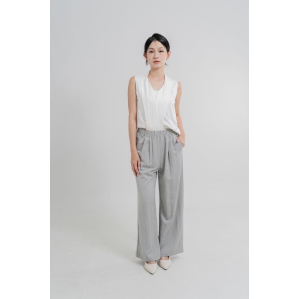 Elastic Waist Palazzo Pants