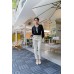 Button Tab Slim Pants