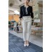 Button Tab Slim Pants