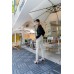 Button Tab Slim Pants