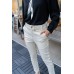 Button Tab Slim Pants
