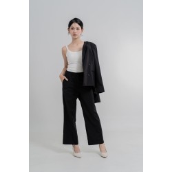 Cropped Flared Trousers