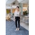 Mid Rise Tapered Skinny Pants
