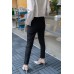 Mid Rise Tapered Skinny Pants