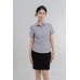 Short Sleeves Collar Shirt with Front and Black Darts Short Sleeves Collar Shirt with Front and Black Darts