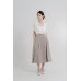 Pleated Midi Skirt