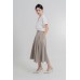 Pleated Midi Skirt