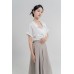 Pleated Midi Skirt