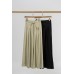 Drawstring Pleated Wide Leg Pants