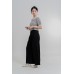 Drawstring Pleated Wide Leg Pants