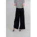 Drawstring Pleated Wide Leg Pants