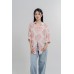 Floral Tie Front Blouse