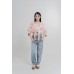 Floral Tie Front Blouse