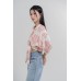 Floral Tie Front Blouse