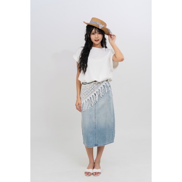 Roll On Cap Sleeves Top