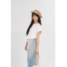 Roll On Cap Sleeves Top