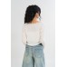 Lace Collar Crop Top