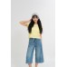 Cap Sleeves Crop Top