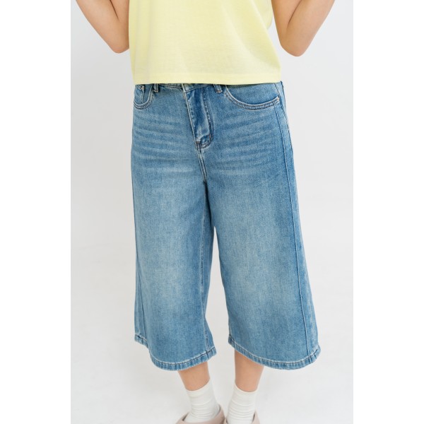 Below Knee Denim Shorts