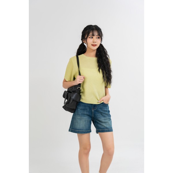 Short Sleeves Knitted Top
