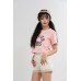 Embroidered Text Crop Top