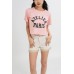 Denim Roll Up Hem Shorts