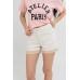 Denim Roll Up Hem Shorts