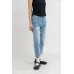 Barrel Leg Denim Pants