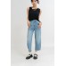 Barrel Leg Denim Pants