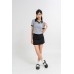 Puff Sleeves Collar Top