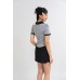 Puff Sleeves Collar Top