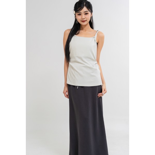 Ruched Shoulder Straps Top