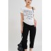 Denim Tapered Pants