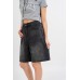 Dark Grey Denim Bermuda Shorts