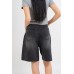 Dark Grey Denim Bermuda Shorts