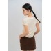 Zipper Front Casual Short Sleeve Top