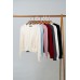 Round neck knitted long sleeve cardigan