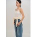 Round neck knitted long sleeve cardigan