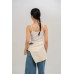 Round neck knitted long sleeve cardigan
