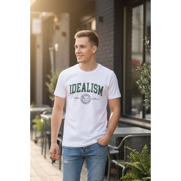 Idealism Slogan Tee Idealism Slogan Tee